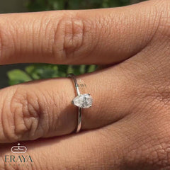 Teardrop Diamond Ring | Pear Solitaire
