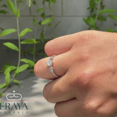 Princess Cut lab grown Diamond Ring