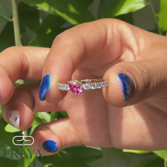 360° rotating video and worn-in-hand view showing sparkle, fit, and movement