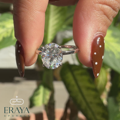 Oval Engagement Rings – 1.29 CT Lab Diamond