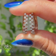 Everyday Gold Hoops with Lab-Created Diamond