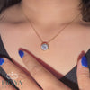 model-wearing-solitaire-diamond-necklace-set