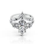 Marquise Diamond Ring with Nature V Band
