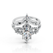 Marquise Diamond Ring with Nature V Band