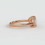 Emerald & Pear Ring – Lab-Grown Diamond Ring - Ring