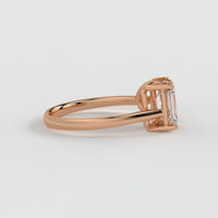 Emerald & Pear Ring – Lab-Grown Diamond Ring - Ring